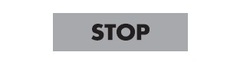 Шильдик, Табличка "STOP", 8 мм