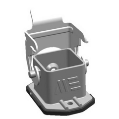 Корпус стационарной розетки алюминиевая (29013S) IP65