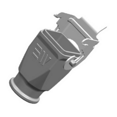Корпус переносной розетки алюминиевая (29015S) IP65